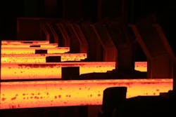 Hot train rails are inspected by a laser-sectioning and optical system from NextSense. (Image credit: NextSense) Hot train rails are inspected by a laser-sectioning and optical system from NextSense. (Image credit: NextSense)