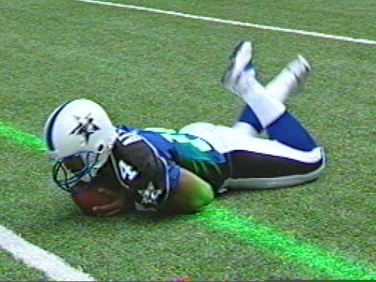 First Down Laser Systems want to take the first-down line from the TV to the actual field of play.