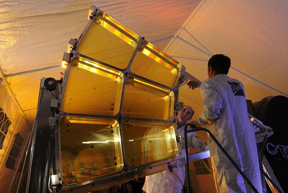 Ball Aerospace is demonstrating technology needed to deploy a large, 20 m diameter, lightweight space-based telescope in geosynchronous orbit as part of the MOIRE program led by DARPA. (Image credit: Ball Aerospace & Technologies)