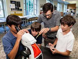 The Olympus donation of 50 microscopes to the Smithsonian will help quench the public’s curiosity via the new Smithsonian Q?rius education center. The Olympus donation of 50 microscopes to the Smithsonian will help quench the public’s curiosity via the new Smithsonian Q?rius education center.