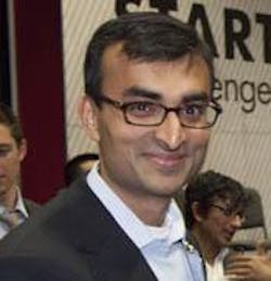 Semi-finalists for the 2014 SPIE Startup Challenge are vying for the top honor won last year by 8tree. Arun Chhabra, co-founder of 8tree, is pictured above after last year's finals. (Image credit: SPIE) Semi-finalists for the 2014 SPIE Startup Challenge are vying for the top honor won last year by 8tree. Arun Chhabra, co-founder of 8tree, is pictured above after last year's finals. (Image credit: SPIE)