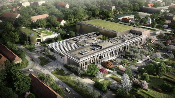 The High Repetition-Rate Advanced Petawatt Laser System, or HAPLS, is being designed, developed, assembled and tested at Lawrence Livermore. It will be transferred to the ELI-Beamlines facility in 2016 (now under construction and shown here as an artist rendering), where it will be commissioned for use by the international scientific community. (Image credit:LLNL)
