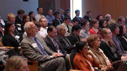 Volunteers were briefed on budget, STEM (science, technology, engineering, and mathematics) policy, and other issues by Capitol Hill experts, in preparation for visiting Congressional offices. (Image credit: SPIE) Volunteers were briefed on budget, STEM (science, technology, engineering, and mathematics) policy, and other issues by Capitol Hill experts, in preparation for visiting Congressional offices. (Image credit: SPIE)
