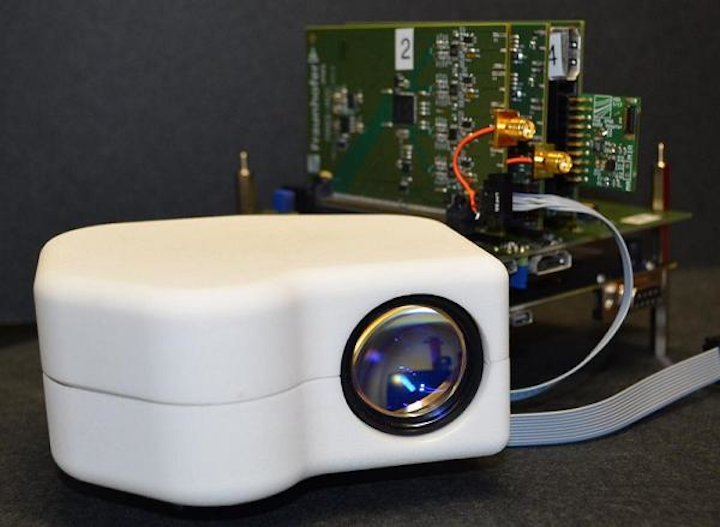 Fraunhofer IPMS has developed a portable biometric retinal eye scanner for civilian and defense and security identification applications. (Image credit: Fraunhofer IPMS)