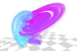 CMU researchers can combine hundreds of video camera views to perform large-scale 3D motion reconstruction including the swirl of air currents and even a cascade of confetti. CMU researchers can combine hundreds of video camera views to perform large-scale 3D motion reconstruction including the swirl of air currents and even a cascade of confetti.