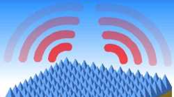 Patterned silica glass layer makes solar cells self-cooling