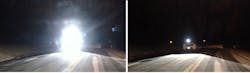 Smart headlights use a DLP-based projector to reduce glare for oncoming drivers. Smart headlights use a DLP-based projector to reduce glare for oncoming drivers.