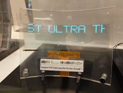 Ultrathin glass substrate for flexible OLED displays also serves as gas barrier