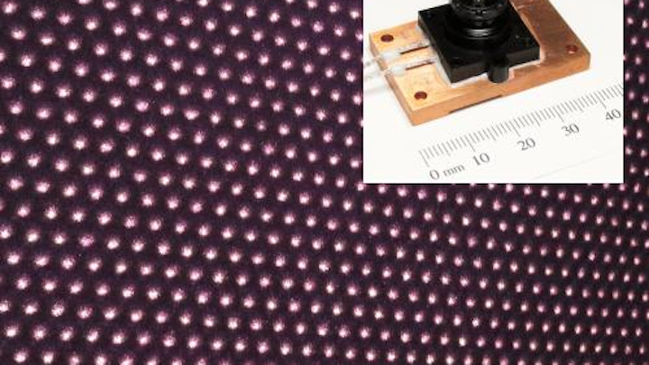 Near-IR structured-light spot projector for machine vision is VCSEL-based