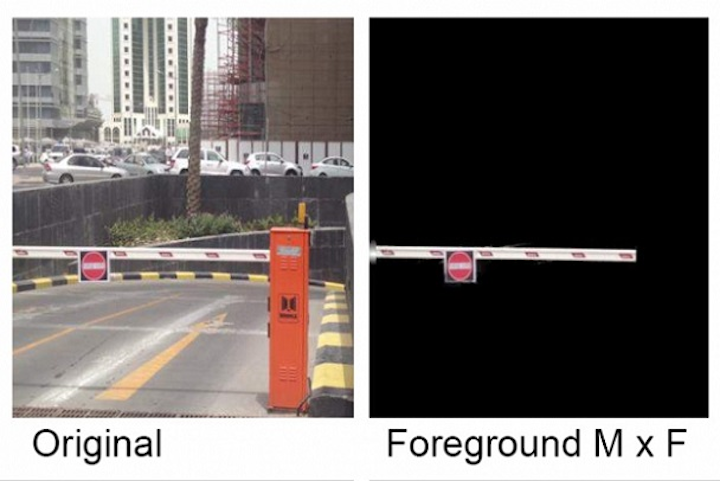 A key to the new motion-magnification algorithm is a technique for very precisely extracting foreground objects from their backgrounds. (Image credit: MIT)