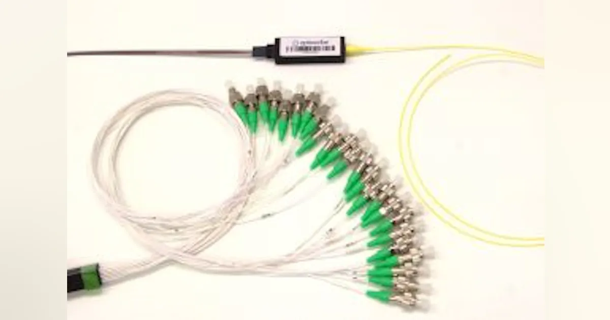 Fiber fanout from Optoscribe offers broad, flat spectral response ...