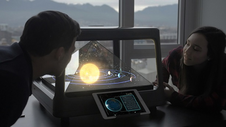 Holographic 3d Display Aim Of Holocube Kickstarter Campaign