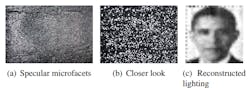 A smashed image reduced to glitter can be reassembled using the MIT SparkleVision algorithm. (Image credit: MIT)