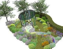 A light-themed garden with this design will appear at RHS Tatton.