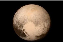 This is one of the first ever close-up images of dwarf planet Pluto, taken four billion miles away using image sensors from e2v by the New Horizons probe speeding along at 33,000 mph. This is one of the first ever close-up images of dwarf planet Pluto, taken four billion miles away using image sensors from e2v by the New Horizons probe speeding along at 33,000 mph.