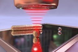 An intuitive illustration shows a new method for imaging nanoparticles. (Image credit: MPQ Christoph Hohmann) An intuitive illustration shows a new method for imaging nanoparticles. (Image credit: MPQ Christoph Hohmann)