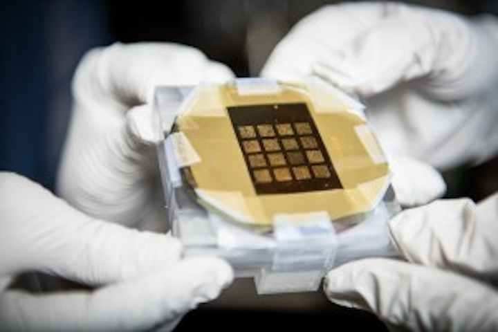 An emerging class of materials called metamaterials consist of specially designed metal patterns on a substrate like silicon, whose size, geometry, and orientation can be selected to allow for exotic optical properties. (Image credit: University of Alabama)