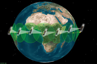 Satellite-to-satellite secure interferometric communications could enable simpler, smaller, and less expensive communications systems.