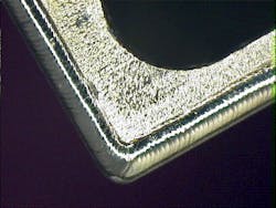 FIGURE 2. Surface photo of seam weld. FIGURE 2. Surface photo of seam weld.