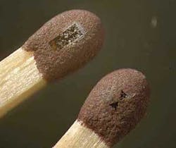 UV (excimer) lasers produce no thermal effects in matches. UV (excimer) lasers produce no thermal effects in matches.