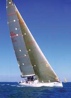 North Sails’ 3DL technology uses 85- to 100-foot long optical plotter beds that house 200W sealed CO2 lasers. North Sails’ 3DL technology uses 85- to 100-foot long optical plotter beds that house 200W sealed CO2 lasers.