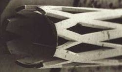 A laser micromachined biodegradable stent. A laser micromachined biodegradable stent.