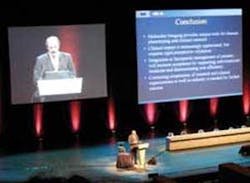 Dr. Markus Schwaiger concluded his opening keynote at the World Molecular Imaging Congress by advising, “Continuing cooperation of research and clinical organizations as well as industry is needed for further success.” Dr. Markus Schwaiger concluded his opening keynote at the World Molecular Imaging Congress by advising, “Continuing cooperation of research and clinical organizations as well as industry is needed for further success.”