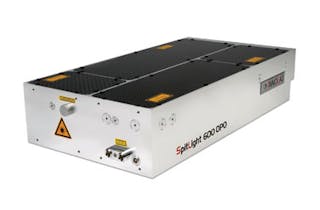 FIGURE 3. The tunable, deep-UV OPO developed by Innolas Laser to measure SO2 related to motor oil emission has a tuning range of 215&ndash;225 nm, a spectral width of less than 5 cm-1, maximum output energy of 1.5 mJ, divergence of less than 10 mrad, pulse duration of less than 6 ns, and a pulse frequency of 20 Hz wavelength of each single pulse (freely selectable).