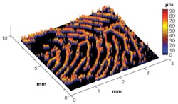 FIGURE 1. Using quantitative phase imaging, a quantitative depth profile of a fingerprint template made out of ultrasound gel is obtained. FIGURE 1. Using quantitative phase imaging, a quantitative depth profile of a fingerprint template made out of ultrasound gel is obtained.