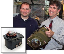 FIGURE 2. Northrop Grumman's CIRCM module (inset) is based on a multiwatt quantum cascade laser. FIGURE 2. Northrop Grumman's CIRCM module (inset) is based on a multiwatt quantum cascade laser.