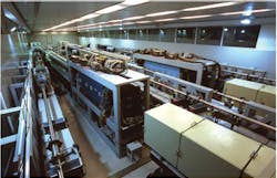 FIGURE 1. The SG-II laser facility with eight beams was completed in 2000, with a beam aperture of 240 mm and total output energy of 6 KJ at 1053 nm/1 ns and 3 KJ at 351 nm/1 ns, respectively. The ninth beam of SG-II was built in 2005 as a probe and high-pressure shock-wave driver; its output reaches 5.2 KJ/pulse with a 350-mm beam aperture. FIGURE 1. The SG-II laser facility with eight beams was completed in 2000, with a beam aperture of 240 mm and total output energy of 6 KJ at 1053 nm/1 ns and 3 KJ at 351 nm/1 ns, respectively. The ninth beam of SG-II was built in 2005 as a probe and high-pressure shock-wave driver; its output reaches 5.2 KJ/pulse with a 350-mm beam aperture.