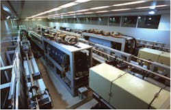 FIGURE 1. The SG-II laser facility with eight beams was completed in 2000, with a beam aperture of 240 mm and total output energy of 6 KJ at 1053 nm/1 ns and 3 KJ at 351 nm/1 ns, respectively. The ninth beam of SG-II was built in 2005 as a probe and high-pressure shock-wave driver; its output reaches 5.2 KJ/pulse with a 350-mm beam aperture.