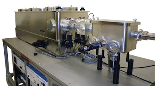 FIGURE 1. The McPherson 209 1.33 m scanning monochromator is shown equipped for high-resolution vacuum-ultraviolet (VUV) transmission measurements; attached are a Hamamatsu PMT and deuterium lamp, Keithley 6485 picoammeter, McPherson 835 pumping interface, McPherson 792 and 789A-3 motor controllers, and McPherson 7640 high-voltage power supply.