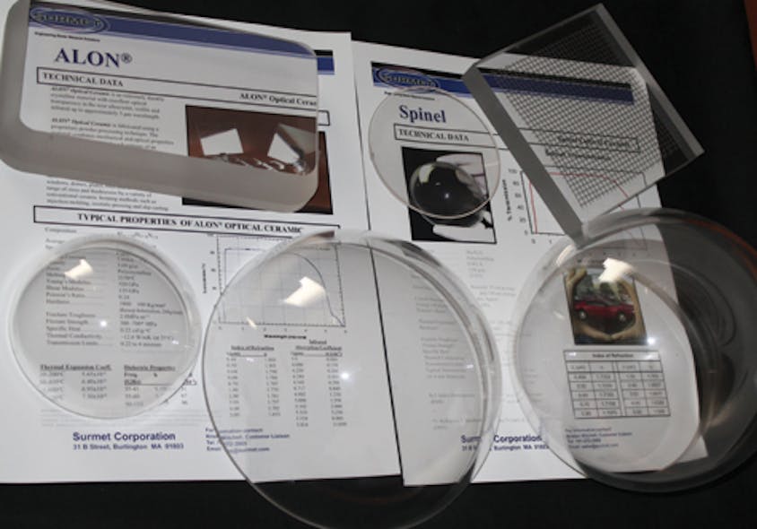 Infrared Optics ALON and spinel excel as infrared optical materials