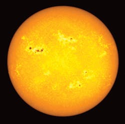 FIGURE 4. The millionth image taken by the Solar Diameter Imager and Surface Mapper (SODISM) instrument. FIGURE 4. The millionth image taken by the Solar Diameter Imager and Surface Mapper (SODISM) instrument.