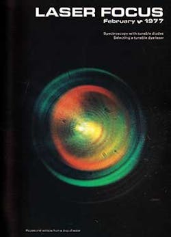 FIGURE 7. A target-shaped rainbow supercontinuum produced at Harvard on our February 1977 cover.