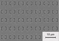 FIGURE 5. Metamaterial used as a terahertz antenna detector; size of the structure determines the wavelength absorbed. FIGURE 5. Metamaterial used as a terahertz antenna detector; size of the structure determines the wavelength absorbed.