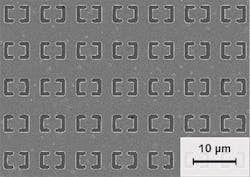 FIGURE 5. Metamaterial used as a terahertz antenna detector; size of the structure determines the wavelength absorbed. FIGURE 5. Metamaterial used as a terahertz antenna detector; size of the structure determines the wavelength absorbed.