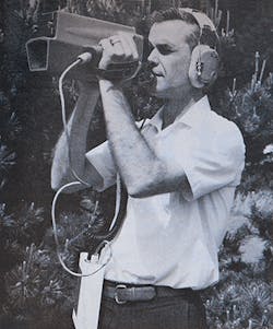 FIGURE 1. An optically stabilized diode-laser transmitter made by American Laser (Goleta, CA) could transmit to or from a moving vehicle through the air. FIGURE 1. An optically stabilized diode-laser transmitter made by American Laser (Goleta, CA) could transmit to or from a moving vehicle through the air.
