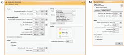FIGURE 2. The main screen provides access to all the configurable laser parameters (a). The Sweep Settings interface enables selection of sweep specific parameters, such as such as the sweep type, pattern, range, and rate (b). FIGURE 2. The main screen provides access to all the configurable laser parameters (a). The Sweep Settings interface enables selection of sweep specific parameters, such as such as the sweep type, pattern, range, and rate (b).