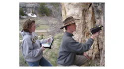 FIGURE 1. The RockHound Raman spectrometer brings spectral mineral analysis to the field. A database stores the spectral signatures of common minerals encountered by geologists.