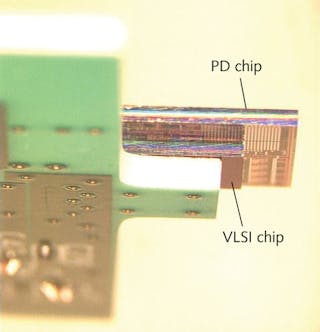 FIGURE 2. A hybrid all-CMOS receiver is mounted in a chip-on-board package.