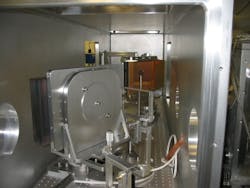 FIGURE 1. Traditional pulse compressors based on gratings are relatively large, particularly when designed for high-energy amplified pulses. Here a custom compressor is used with an ultrafast system that produces pulse energies up to 20 joules.