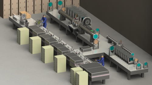 FIGURE 1. 3D CAD rendition of the 10 PW laser system.