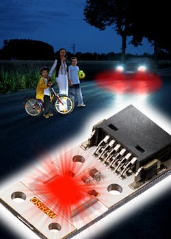 FIGURE 2. Near-infrared LEDs can be used to monitor obstacles close to a vehicle to determine the position and point of possible impact. FIGURE 2. Near-infrared LEDs can be used to monitor obstacles close to a vehicle to determine the position and point of possible impact.