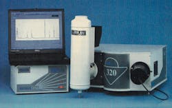FIGURE 4. A near-infrared spectroscopic system with a liquid-nitrogen cooled InGaAs array detector mounted on an imaging spectrograph. FIGURE 4. A near-infrared spectroscopic system with a liquid-nitrogen cooled InGaAs array detector mounted on an imaging spectrograph.
