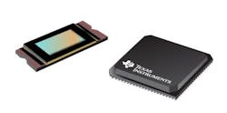 FIGURE 4. A recently introduced digital light projector (DLP) device developed by Texas Instruments (TI; Dallas, TX) is optimized for use with near-infrared light (top). A module by Ibsen Photonics used for programmable spectroscopy combines a DLP unit with high-efficiency fused-silica transmission gratings (bottom). (Courtesy of TI and Ibsen Photonics) FIGURE 4. A recently introduced digital light projector (DLP) device developed by Texas Instruments (TI; Dallas, TX) is optimized for use with near-infrared light (top). A module by Ibsen Photonics used for programmable spectroscopy combines a DLP unit with high-efficiency fused-silica transmission gratings (bottom). (Courtesy of TI and Ibsen Photonics)