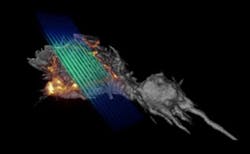 FIGURE 3. BiOS paper 9334-22 will describe lattice light-sheet microscopy. A new development from the lab of 2014 Nobel Laureate Eric Betzig, it generates high-resolution images quickly while minimizing damage to cells. FIGURE 3. BiOS paper 9334-22 will describe lattice light-sheet microscopy. A new development from the lab of 2014 Nobel Laureate Eric Betzig, it generates high-resolution images quickly while minimizing damage to cells.