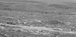 FIGURE 2. Aerial imagery of Long Beach, CA, was photographed with a large-area TDI CCD camera. FIGURE 2. Aerial imagery of Long Beach, CA, was photographed with a large-area TDI CCD camera.