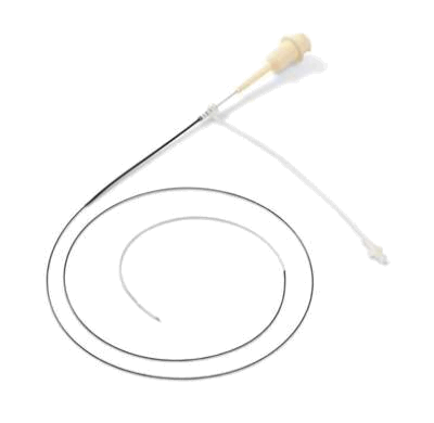 A fiber-optic endoscopic imager (top) rotating at 100 fps images a stent in the human heart that has regrown new tissue causing vessel narrowing (bottom).